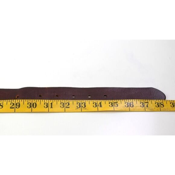 Treasure & Bond BROWN REAL LEATHER 1 3/8"Wd CASUAL DRESS WOMEN'S BELT Sz S (B47 - Picture 10 of 12
